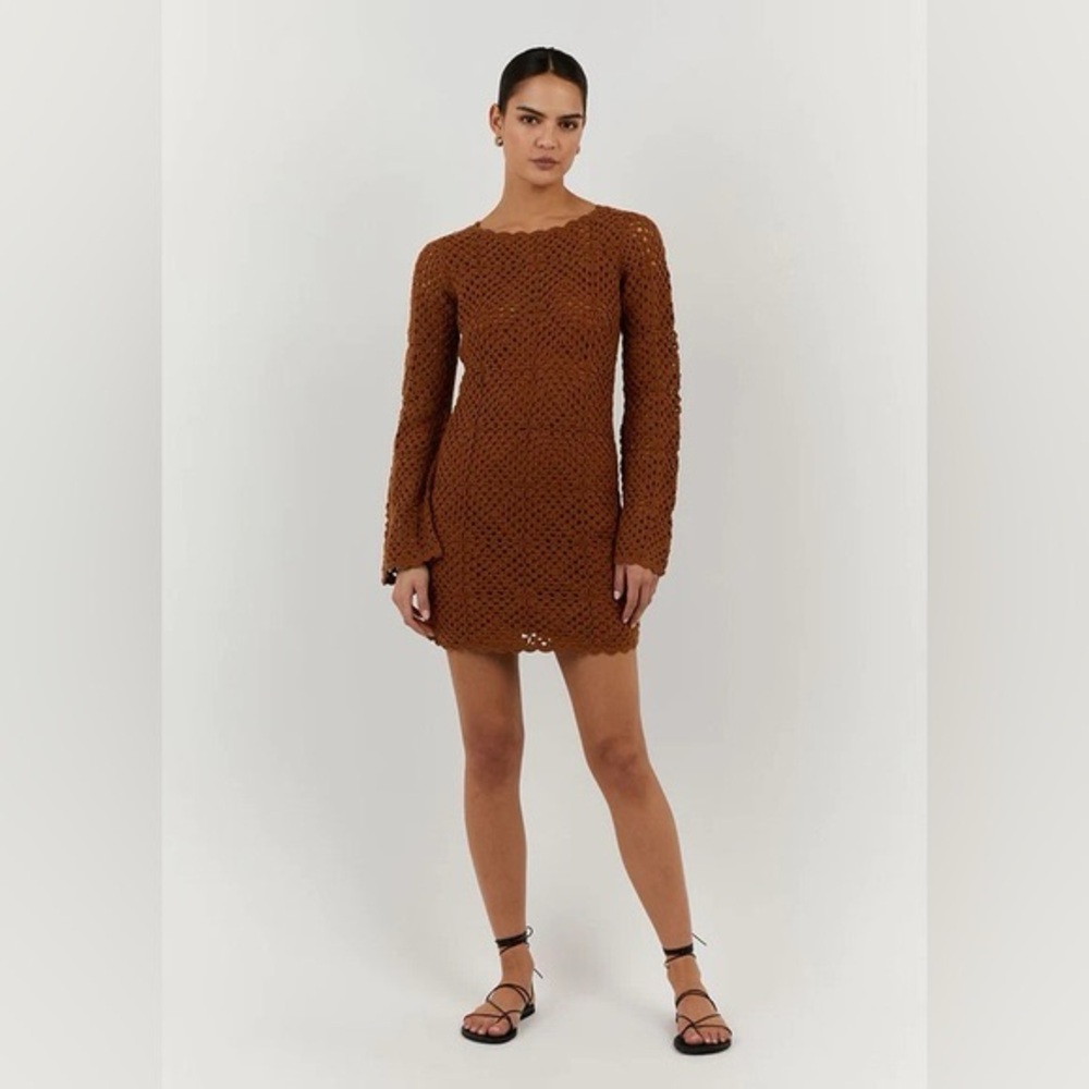 DISSH Clover Crochet Mini Dress